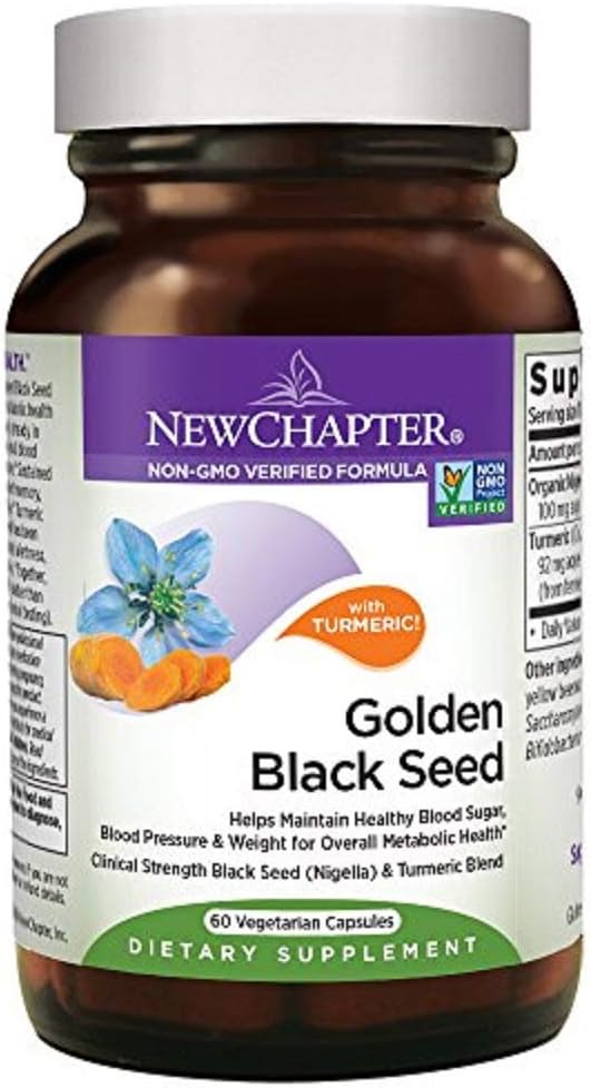 New Chapter Golden Black Seed Capsules - Herbal & Ayurvedic - 60 Pack