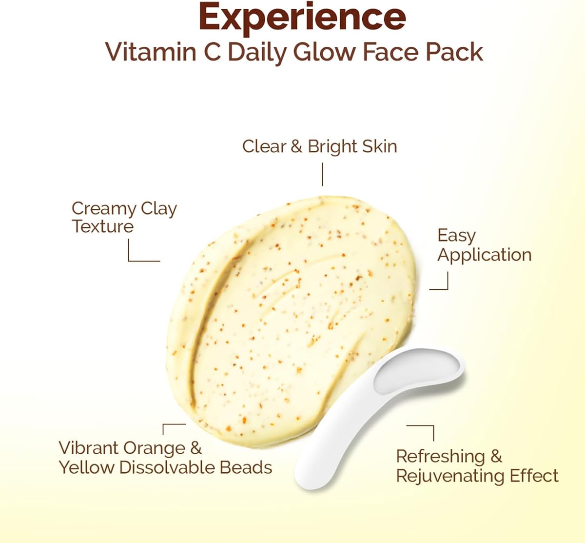 Mamaearth Vitamin C Face Mask - Skin Illumination with Turmeric & Kaolin Clay, 100g - Image 4