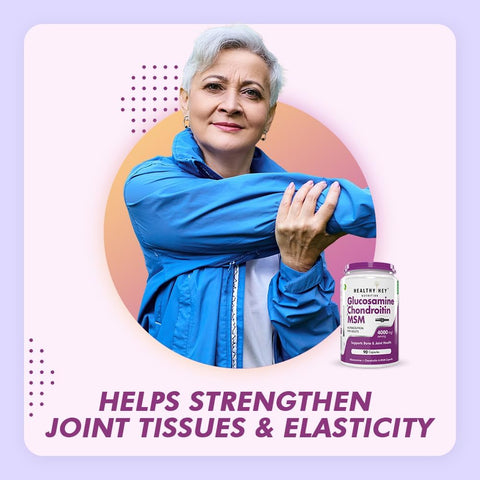 Healthyhey Double Strength Glucosamine Chondroitin And Msm For Cartilage; Joint And Bone (2000 Mg) Capsules 90 Count