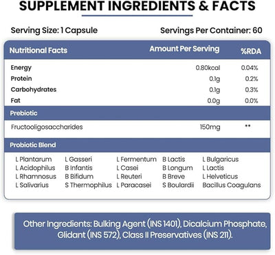 Himalayan Organics Probiotics 50 Billion CFU with Prebiotic - 60 Tablets - Image 6