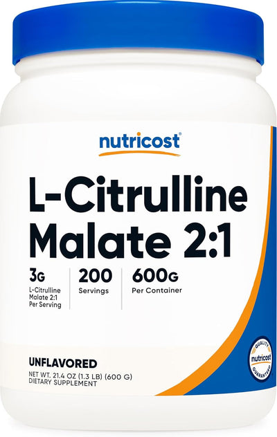 Nutricost L-Citrulline Malate Powder 2:1 Ratio - 600 Grams