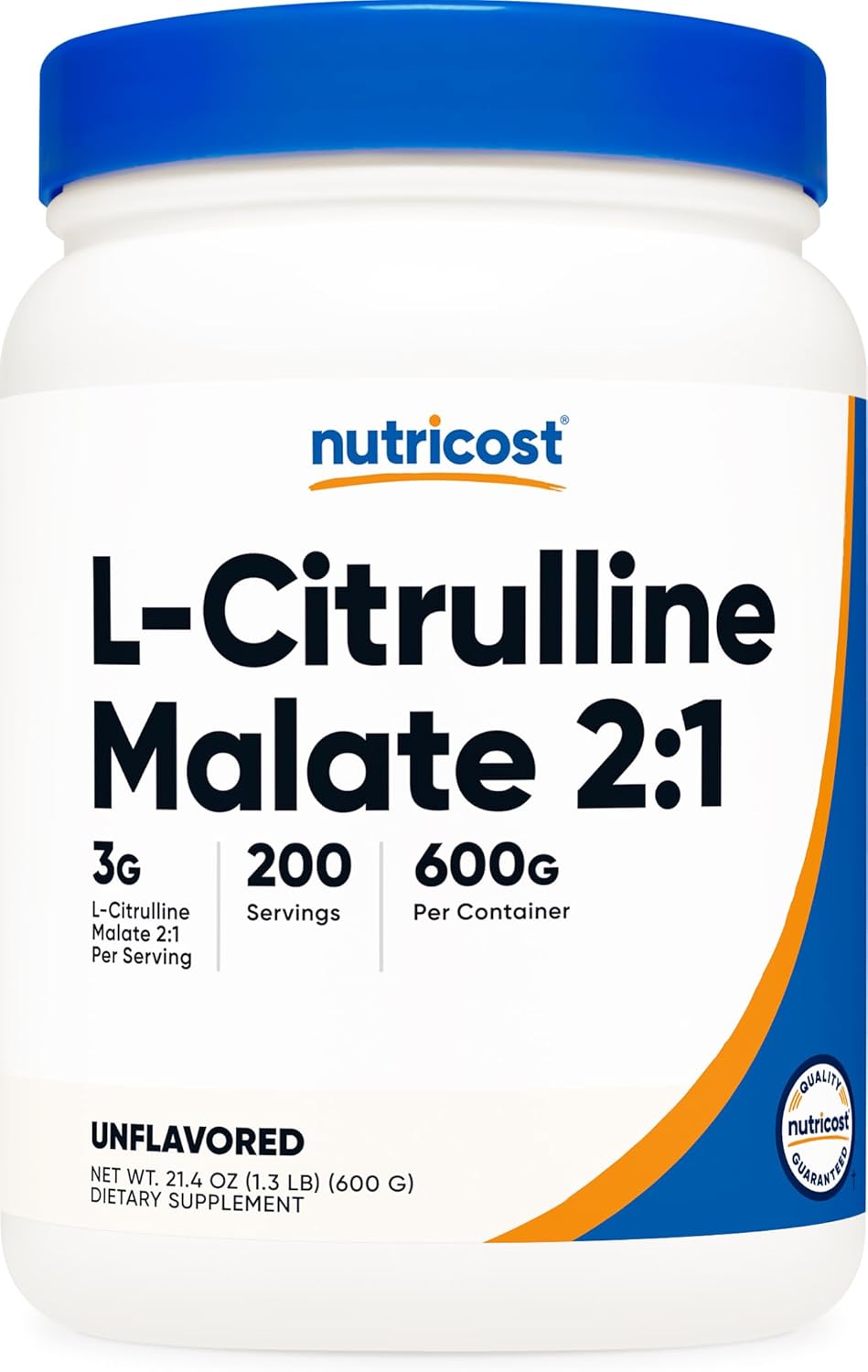 Nutricost L-Citrulline Malate Powder 2:1 Ratio - 600 Grams