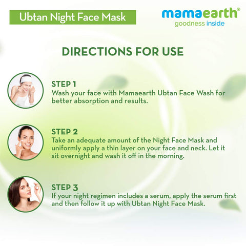 Mamaearth-ubtan Night Face Mask 100gm
