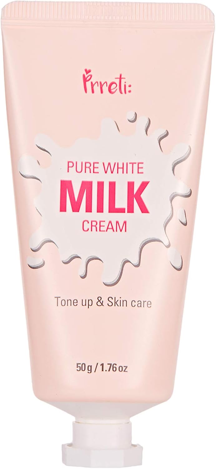 Prreti Pure White Milk Face Moisturiser Cream, 50g