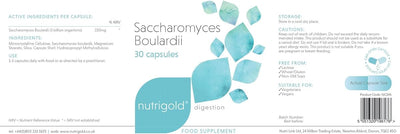 Nutrigold Saccharomyces Boulardii Probiotic Capsules - 60 Count - Image 2