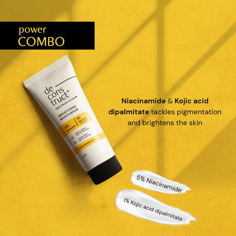 Deconstruct Niacinamide Brightening Face Cream 5% Niacinamide + 1% Kojic Acid + 5% VitaminC + VitaminE 50 gm