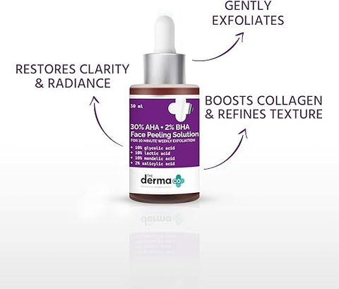 THE DERMA CO 30% AHA+2% BHA Peeling Solution 30ml