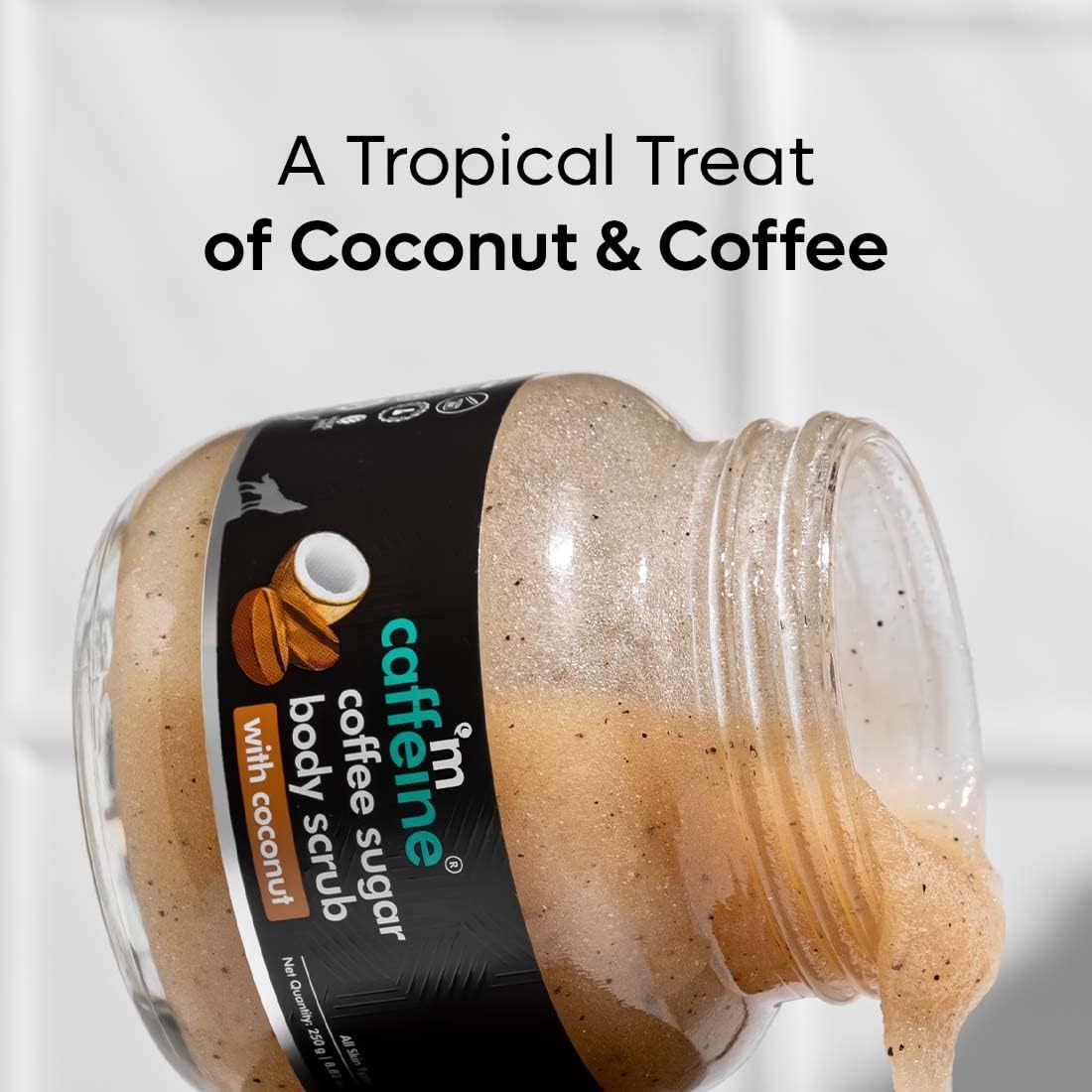 mCaffeine Coffee Sugar Body Scrub with Coconut - 200g - Image 5