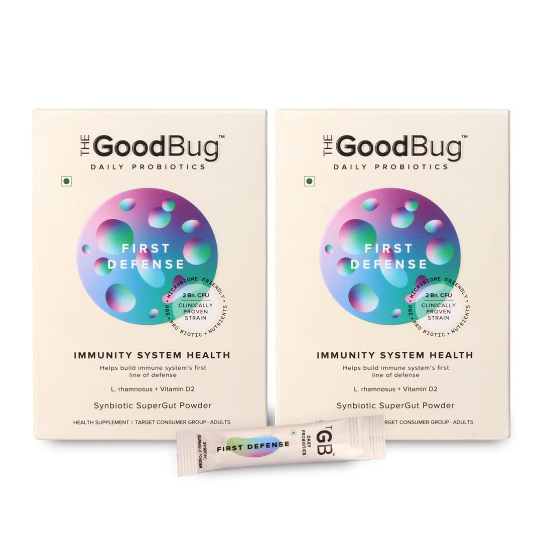 The Good Bug First Defense SuperGut Powder for Healthy Digestion - 15 Days Pack, Pack of 2