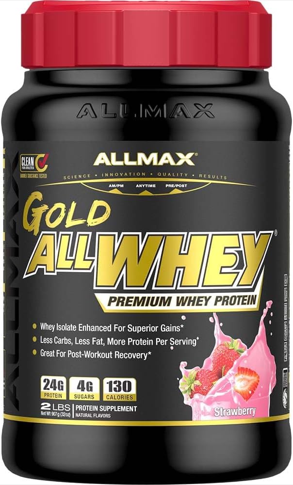 Allmax Nutrition Amino Build 40S Whey Protein - Strawberry, 2-Pack