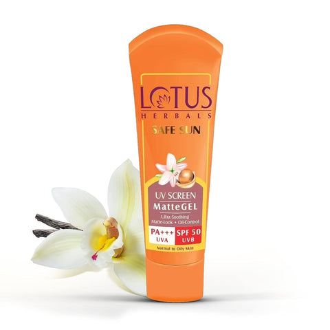 Lotus Herbal Safe Sun Uv Screen Mattegel Pa Spf-50 - 100 Gms