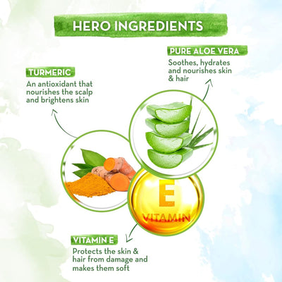 Mamaearth Aloe Turmeric Gel for Skin & Hair - 100% Pure Aloe Vera, Turmeric & Vitamin E - 300ml - Image 3