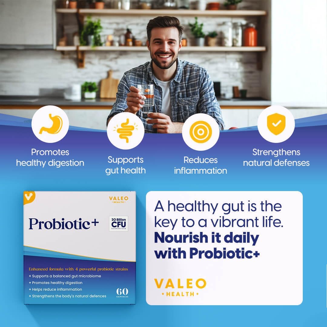 Valeo Probiotic+ - 4 Strains, 20 Billion CFUs - 60 Capsules - Image 3