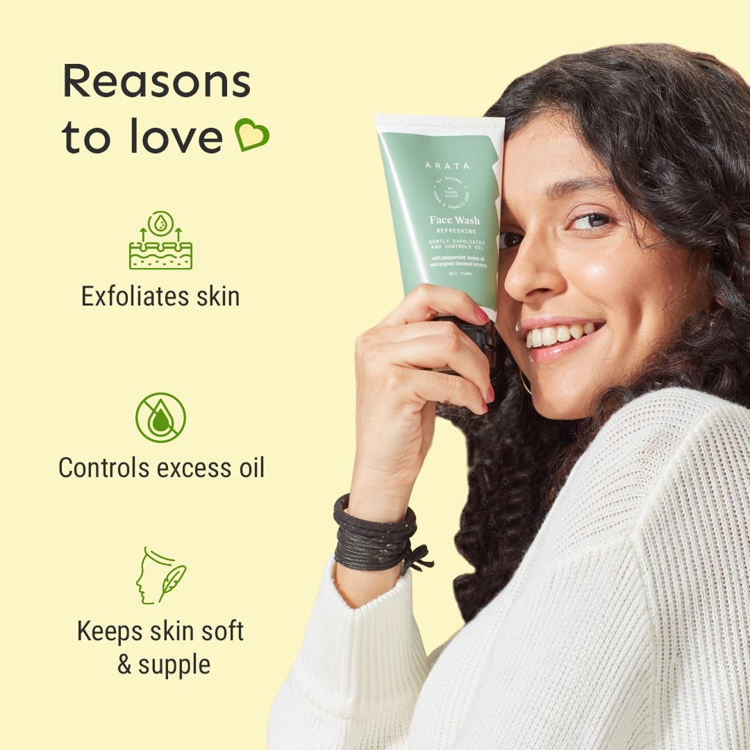 Arata Natural Refreshing Face Wash - 150ml - Image 3