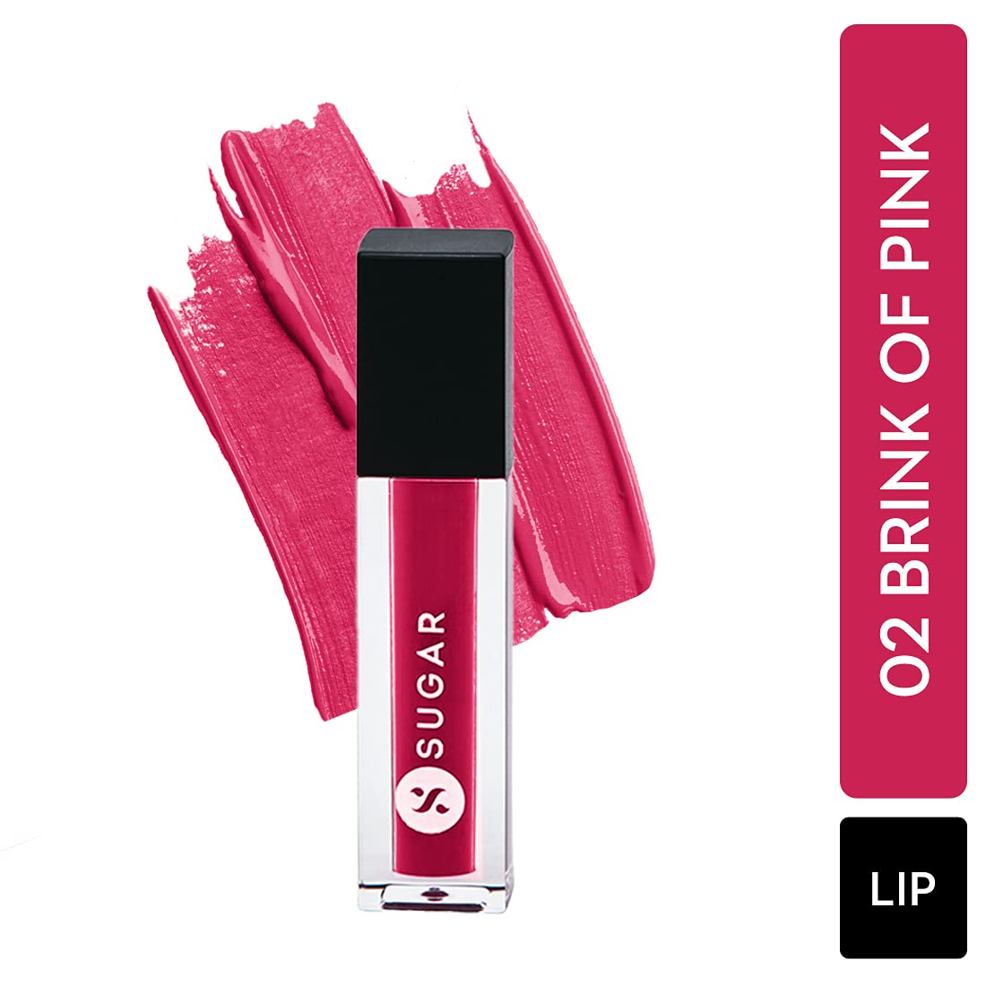 Sugar Cosmetics Smudge Me Not Liquid Lipstick - 02 Brink of Pink - Image 2