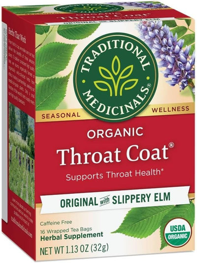 Traditional Medicinals, Organic Throat Coat Tea, 16 Ct (Pack Of 1)
