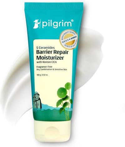 Pilgrim Face Moisturiser with 5 Ceramides & Hyaluronic Acid - 100g
