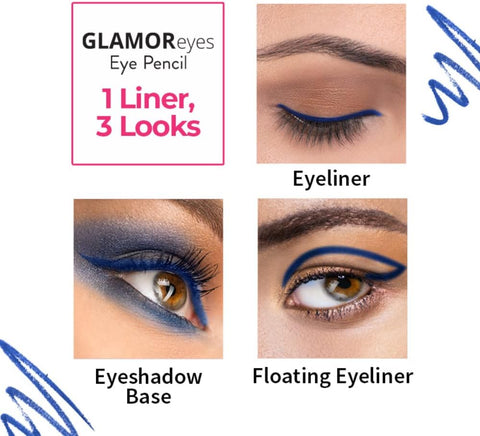 NYKAA Glamoreyes Eye Pencil Blue Hex 01