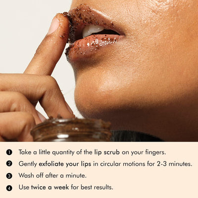 mCaffeine Coffee Lip Scrub - Pure Arabica, Cold-Pressed Coconut Oil, 12g - Image 6