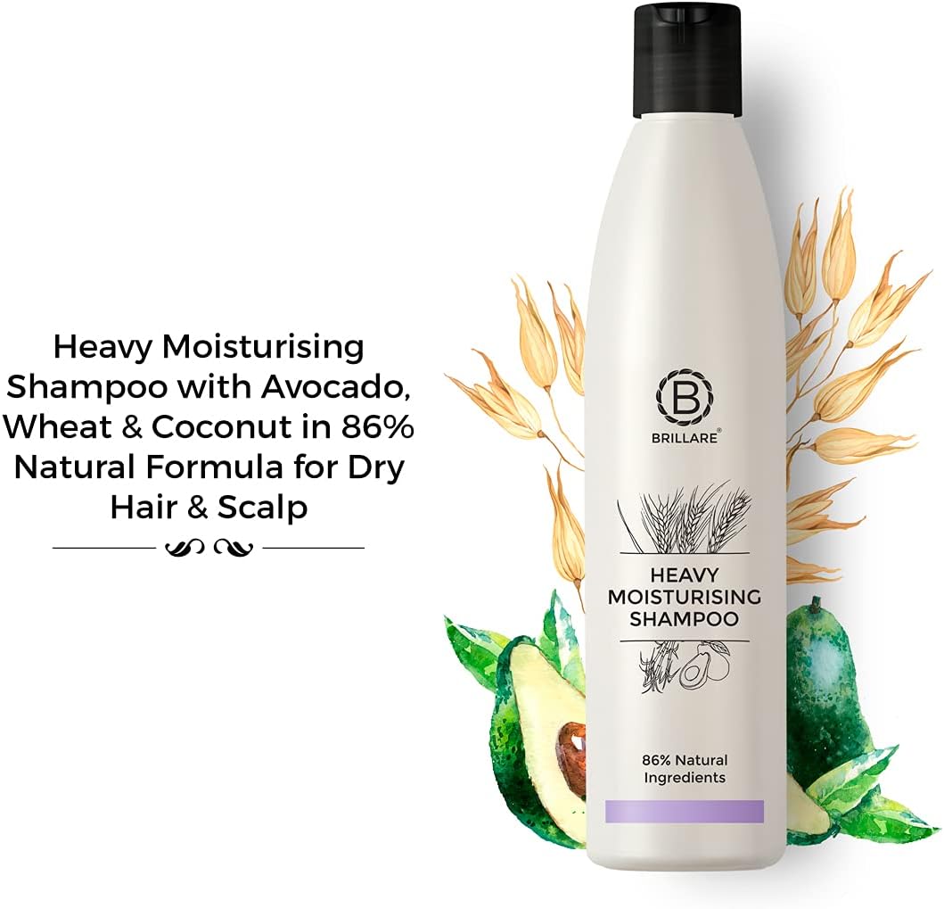 Brillaire Heavy Moisturising Shampoo with Wheat Germ & Avocado - 300ml - Image 3