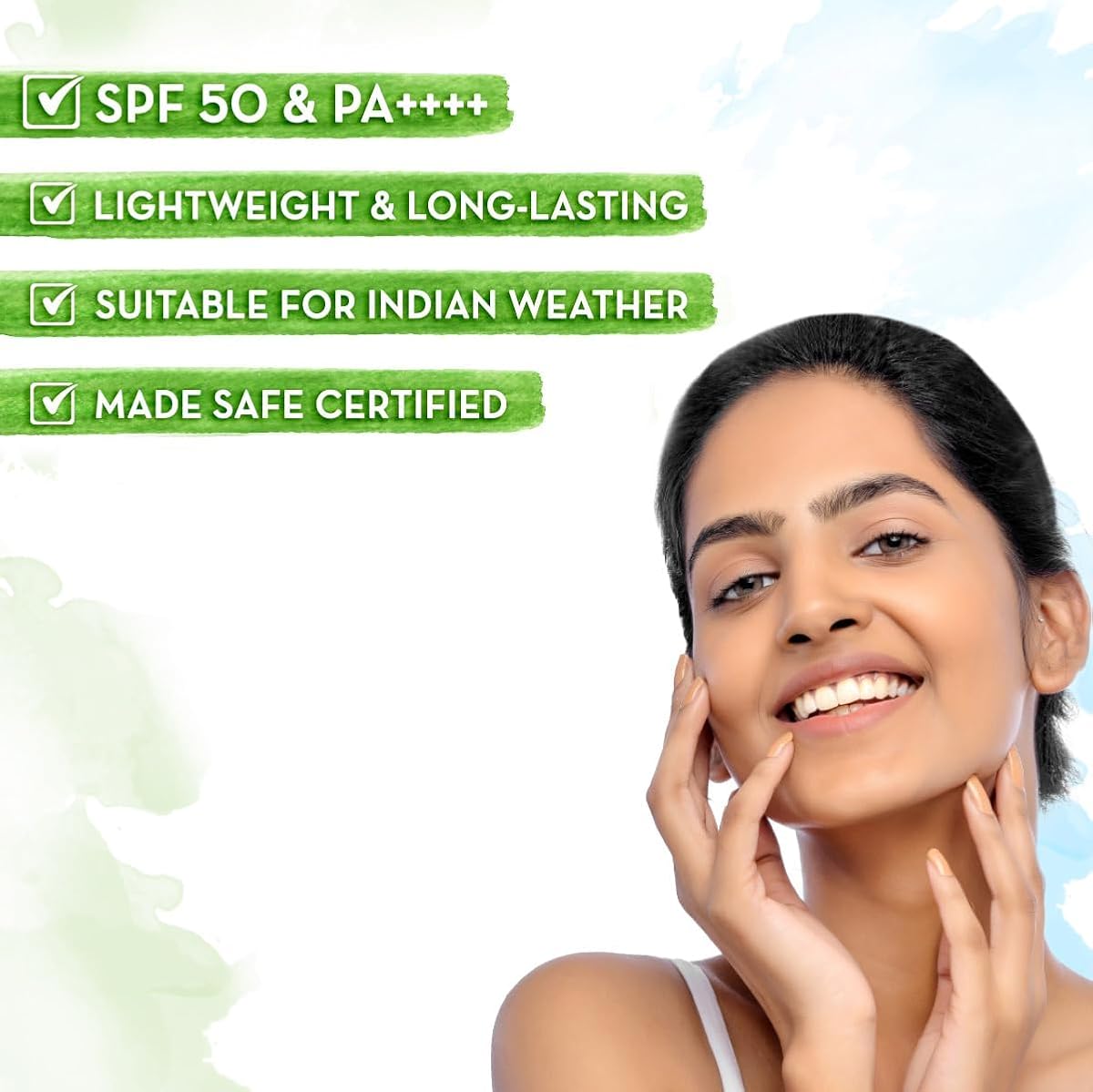 Mamaearth Ultra Light Indian Sunscreen SPF50 PA++++ - Carrot Seed & Turmeric, 80g - Image 4