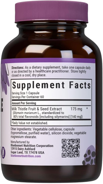 BlueBonnet Milk Thistle Extract - Vegetable Capsules, 60 Count - Image 2
