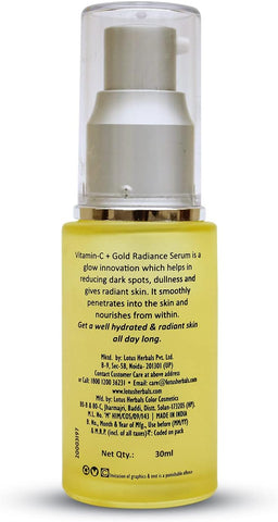 LOTUS Herbals White Glow Vitamin C + Gold Radiance Serum 30 ml -