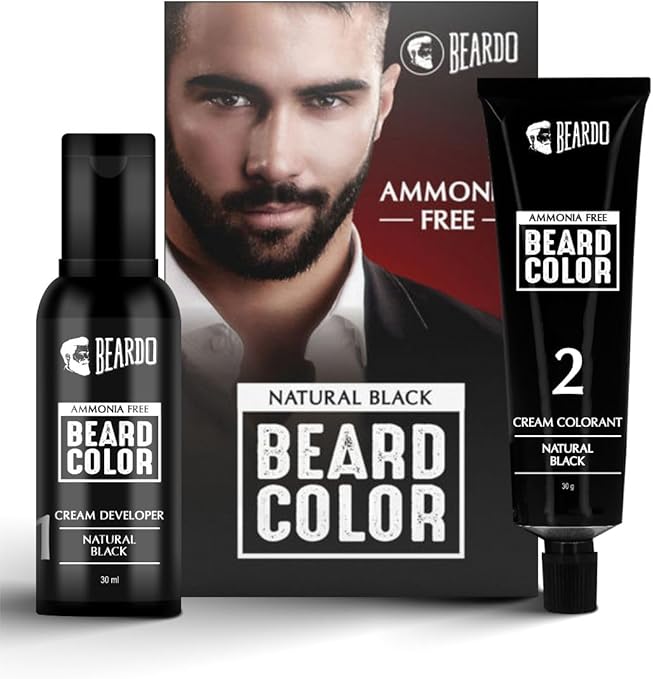Beardo Beard Colour Black - Hair Colour & Styling, 60ml