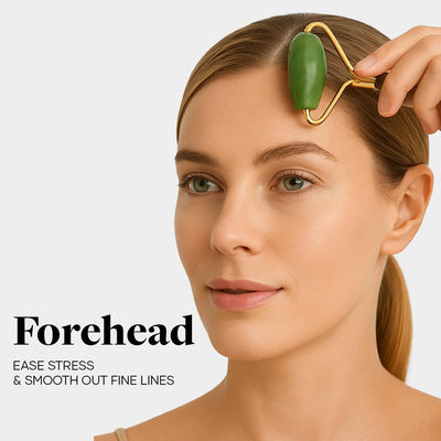 GHC Saturn Jade Roller & Gua Sha Tool - Natural Himalayan Stone, 105g - Image 8