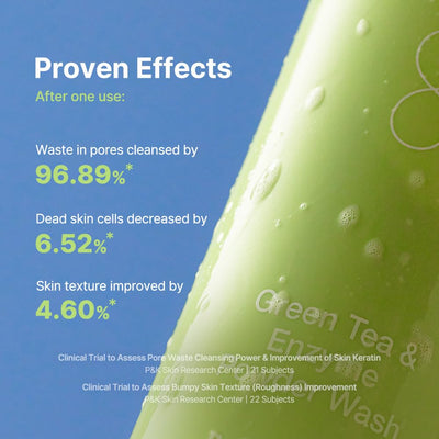 By Wishtrend Green Tea & Enzyme Powder Face Wash, 110g - Image 6