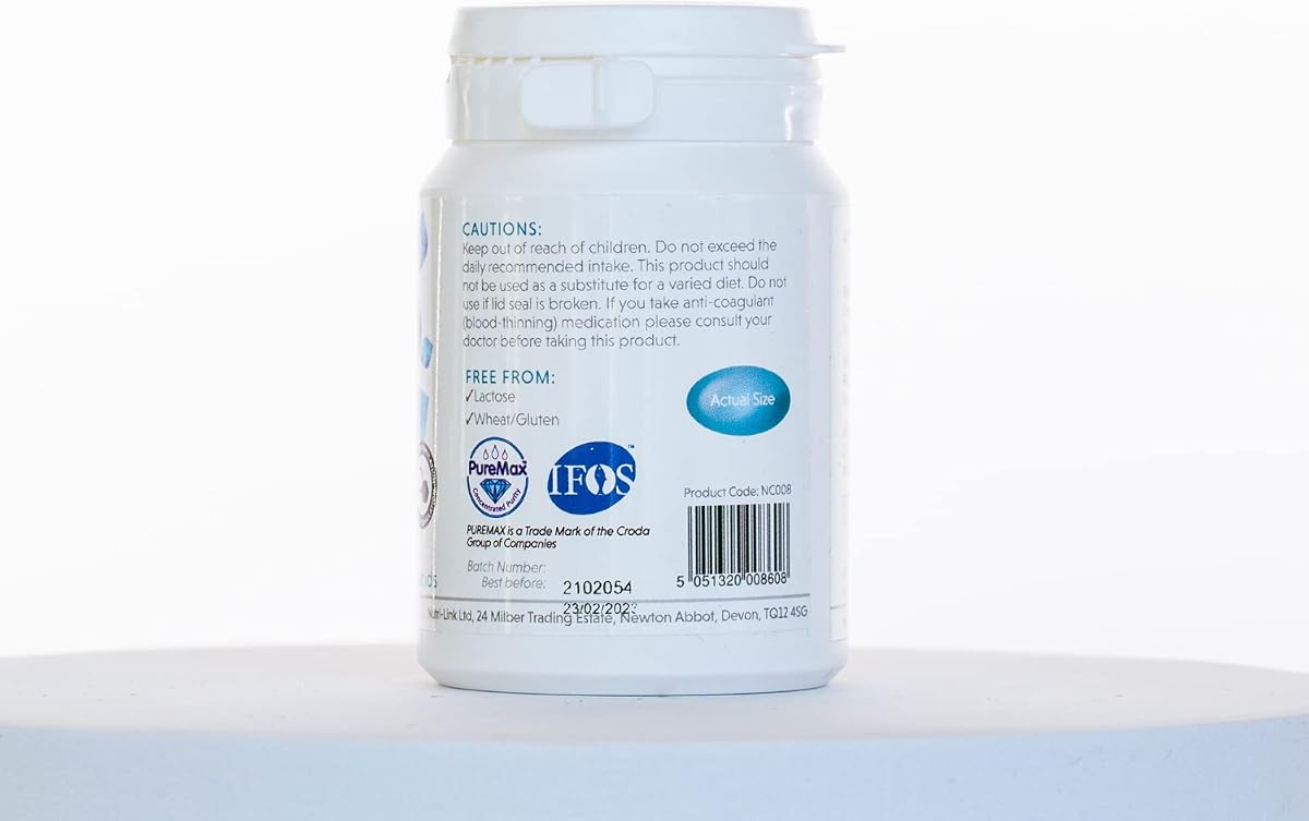 Nutrigold Marine Fish Oil Softgels - High Potency Omega 3 - 60 Count - Image 2