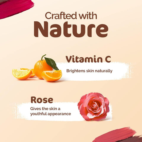 Mamaearth Nourishing Natural Lip Cheek & Eye Tint with Vitamin C & Rose 03 Rose Pink 4 g