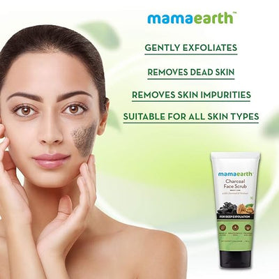 Mamaearth Charcoal Face Scrub - Masks & Exfoliators, 100 ml - Image 3