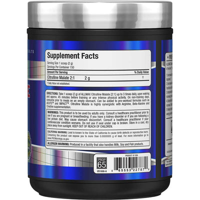 Allmax Essentials Citrulline Malate 2:1, Sports Nutrition Powder, 300g - Image 3
