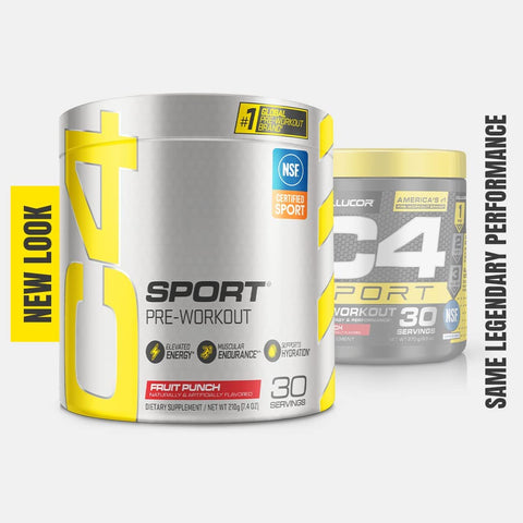 C4 Sport Pre Workout Powder Fruit Punch 30 Servings