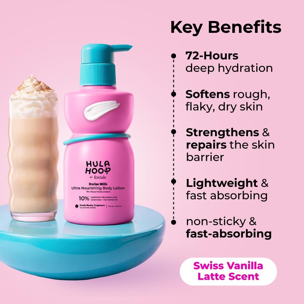 Foxtale Hydrating Body Lotion - Hyaluronic Acid & Ceramides, 200ml - Image 2