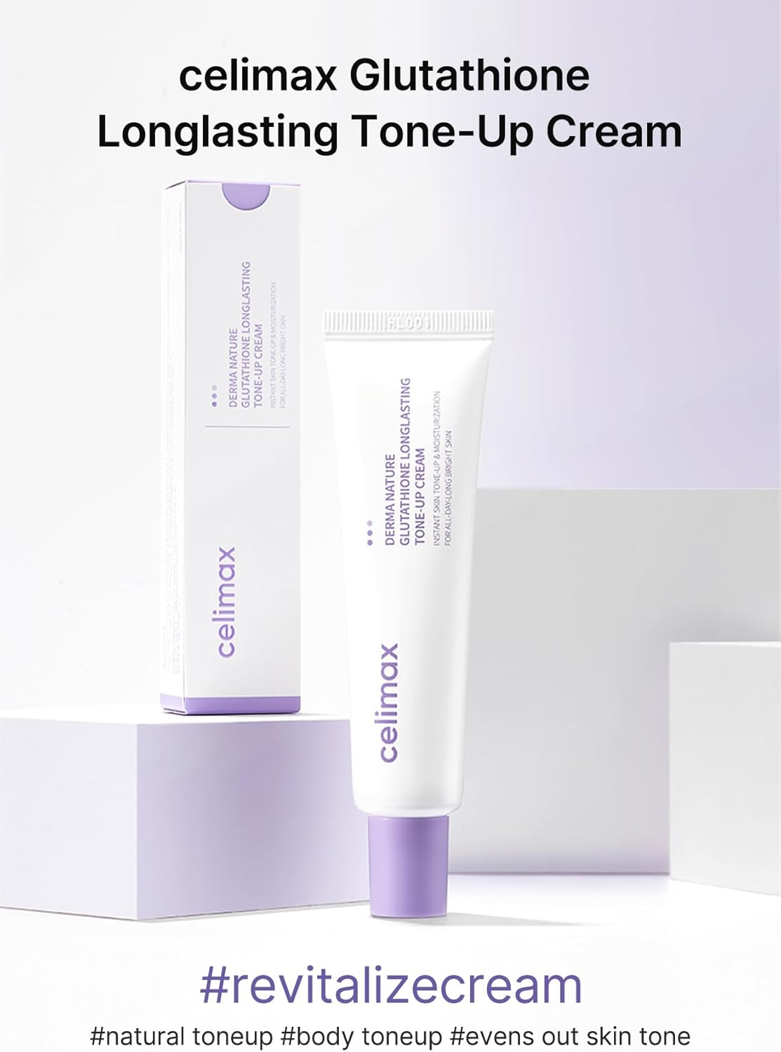 CELIMAX Derma Nature Glutathione Longlasting Tone-Up Face Cream - 50ml - Image 2