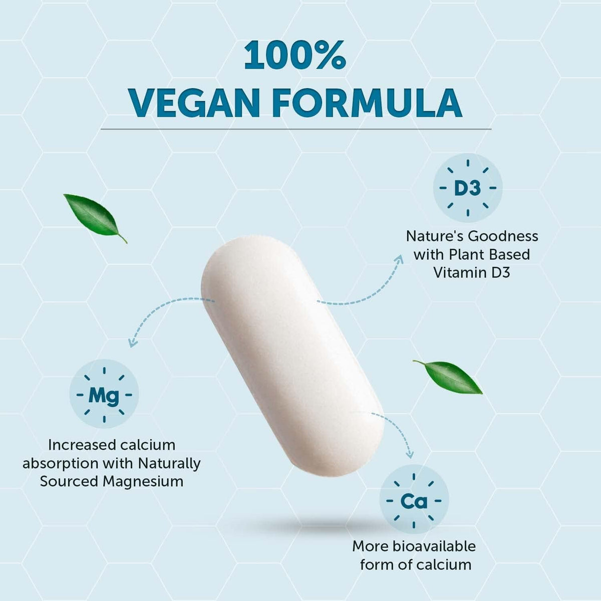 Neuherbs True Calcium 1000mg Supplement - Vegan Tablets, 60 Count - Image 5
