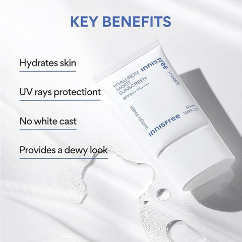 Innisfree Hyaluronic Moist Sunscreen Spf50+Pa4+ 50Ml