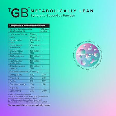 The Good Bug Metabolically Lean Sachet - Condition Support - Image 6