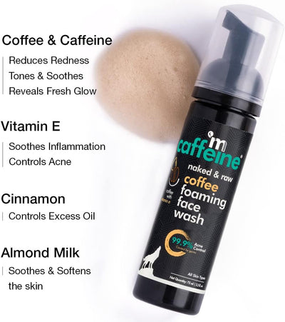 mCaffeine Coffee Foaming Face Wash - 75ml - Image 6