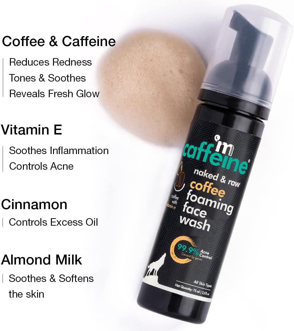 mCaffeine Coffee Foaming Face Wash - 75ml - Image 6