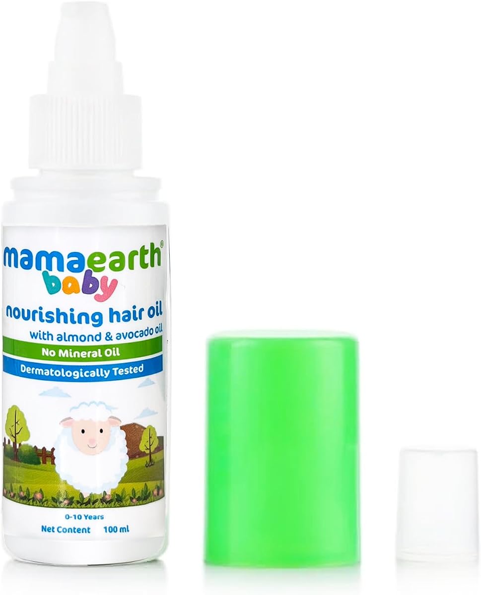 Mamaearth Nourishing Hair Oil for Babies - Almond, Coconut, Jojoba - 100ml - Image 3
