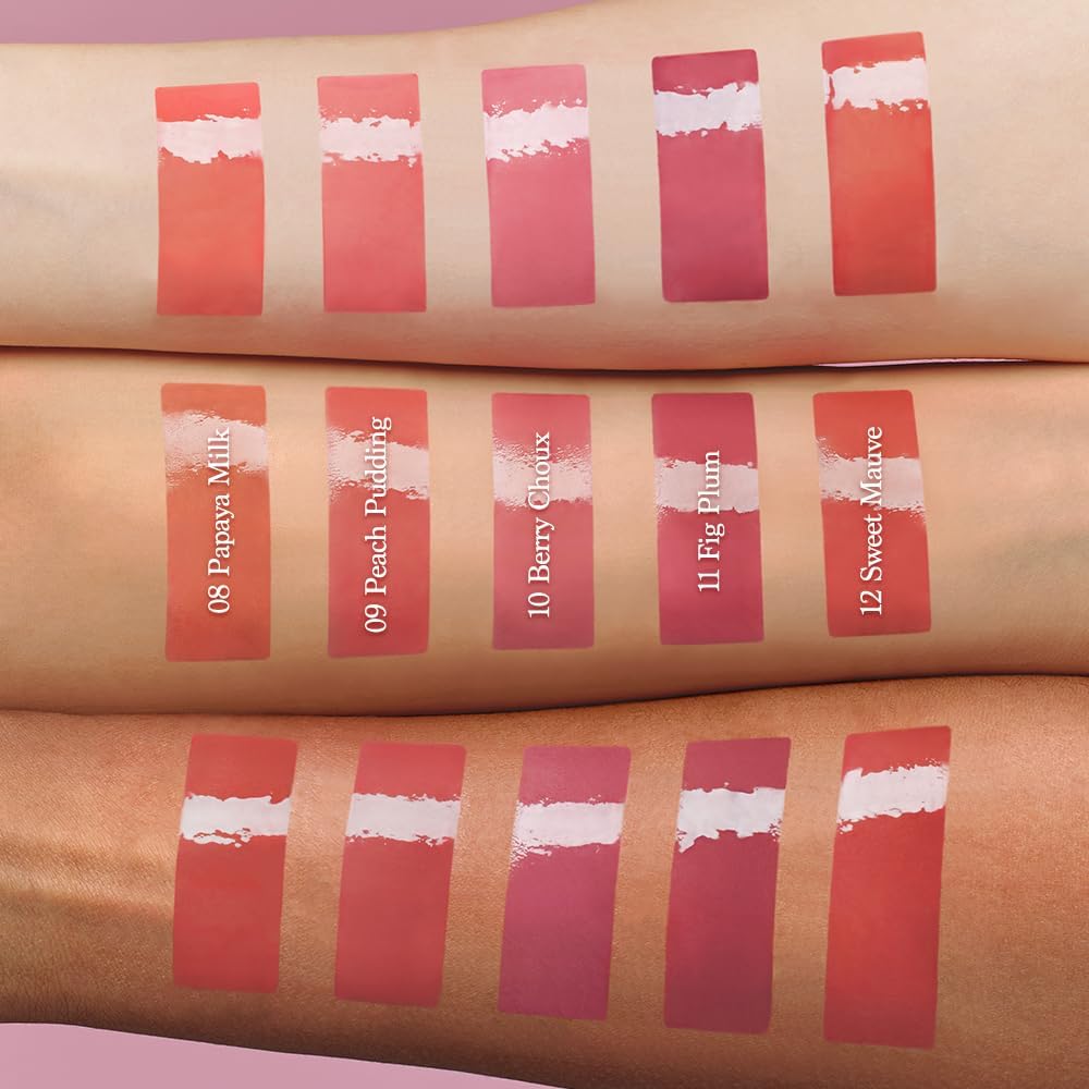 Dasique Juicy Dewy Tint #09 Peach Pudding - Creamy Pink Coral Lip Tint, 5g - Image 3