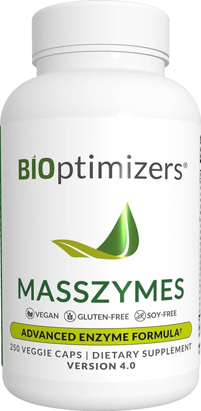 BiOptimizers MassZymes Advanced Enzyme Formula - Gut Health Capsules