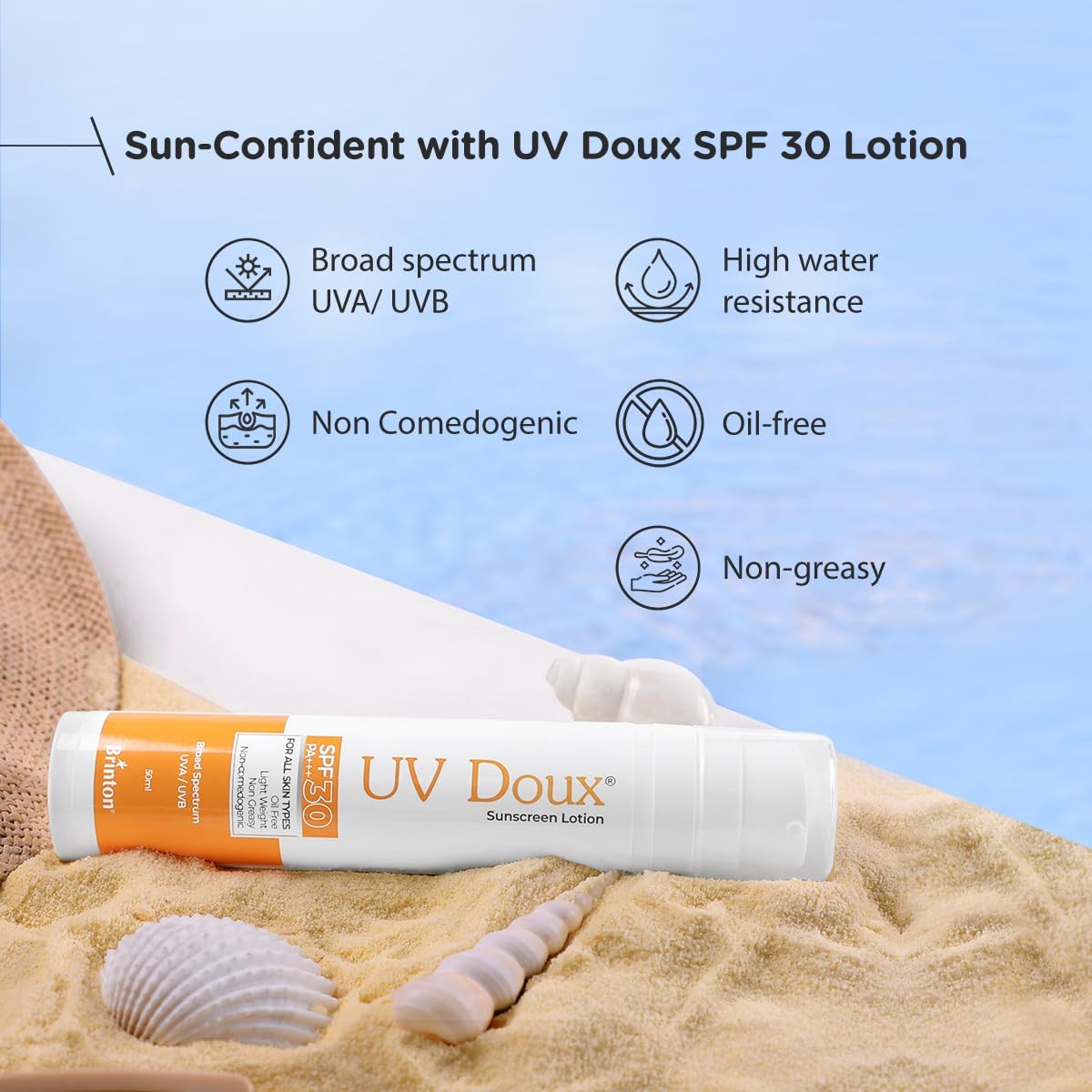 Brinton UvDoux Sunscreen Lotion SPF 30 - 50mL - Image 3