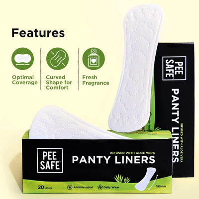Pee Safe Feminine Panty Liners with Aloe Vera - XL 20 Pack - Image 5