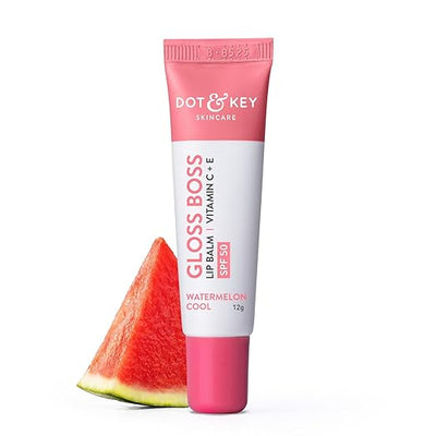 Dot & Key Gloss Boss Lip Balm With Vitamin C+E Watermelon Rush 12gm