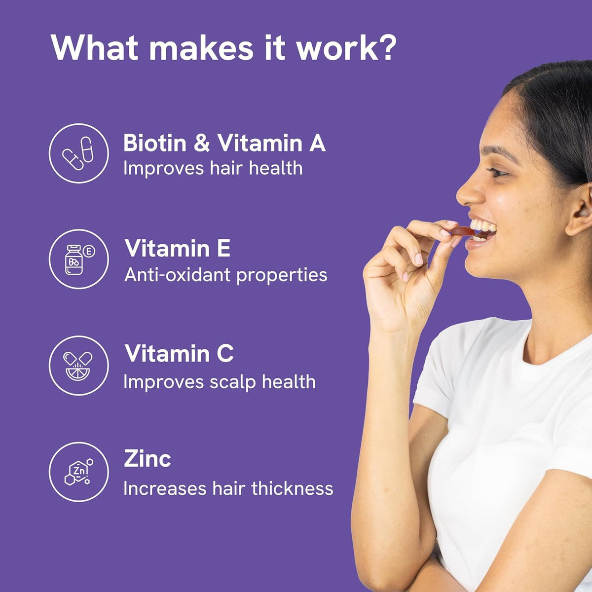 Be Bodywise Biotin Hair Gummies - 30 Day Pack - Image 3