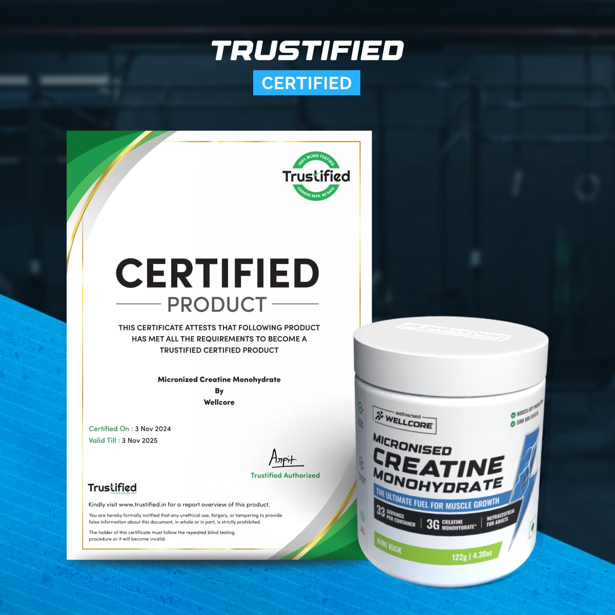 Wellcore Sports Nutrition Creatine Kiwi Kick - Powder - Image 4